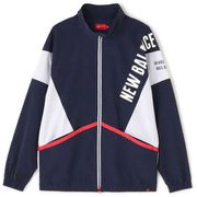 012-1220007-120-4 [ゴルフウェア メンズ フルジップ ウインド ブルゾン サイズ：4 ネイビー]