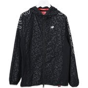 012-1220501-010-0 [ゴルフウェア レディース バイストレッチマットタフタ カモフラージュエンボス フルジップ ウインド フーディー サイズ：0 ブラック]