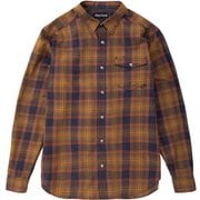 オンブレチェック柄長袖シャツ Ombre L/S Shirt TOMSJB76 (NV)ネイビー Lサイズ [アウトドア シャツ メンズ]