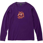 T Cマーヴィンフェイス長袖Tシャツ T C Marvin－Face L/S Tee TOMSJB58 (PP)パープル Lサイズ [アウトドア カットソー メンズ]
