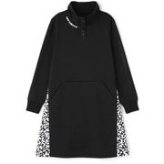 012-1224501-010-0 [バルキーダンボールニット 長袖 スウェットハイネックワンピース レディース サイズ：0 ブラック]