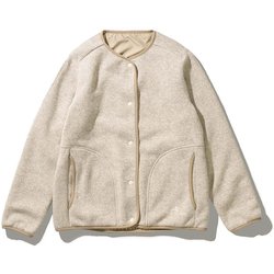 Foxfire レディース ニットフリースブルゾンS ベージュ・グレー Foxfire レディース ニットフリースブルゾンS ベージュ・グレー