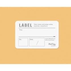 ラベルシール ホワイト（2枚入り） RT-LS