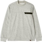 012-1262003-020-7 [バルキーダンボールニット スウェット セミモックネック プルオーバー メンズ サイズ：7 グレー]