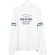 012-1267004-030-5 [ダブルフェイス裏アイレットメッシュ 長袖モックネックプルオーバー メンズ サイズ：5 ホワイト]