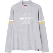 012-1267004-020-7 [ダブルフェイス裏アイレットメッシュ 長袖モックネックプルオーバー メンズ サイズ：7 グレー]