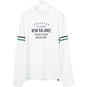 012-1267004-030-7 [ダブルフェイス裏アイレットメッシュ 長袖モックネックプルオーバー メンズ サイズ：7 ホワイト]