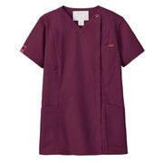 医療・介護 白衣 レディスジップスクラブ ワイン 4L 7062SC-16-4L