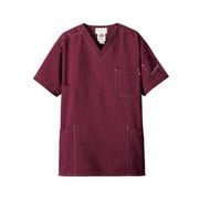 医療・介護 白衣 スクラブ バーガンディ SS 7061SC-16-SS