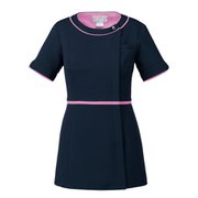 医療・介護 上衣 チュニック ダークネイビー×ランジアパープル 4L 7056SC-17-4L