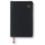 限定 2022年1月始まり Appoint(アポイント) 見開き1週間 鉛筆付き 手帳(ミニ)サイズ ブラック E1003