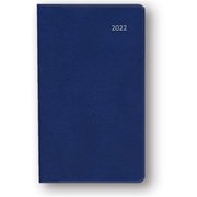限定 2022年1月始まり Appoint(アポイント) 大きな文字シリーズ 1週間+横罫 手帳サイズ ネイビー E8322