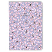 限定 2022年1月始まり MILL(ミル) 1ヶ月ブロック 日曜始まり 薄型 FLOWER B6 グレー×ピンク E7579