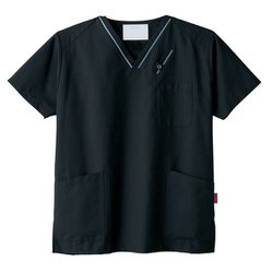 医療・介護 白衣 スクラブ ブラック 3L 7003SC-9-3L