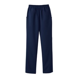 医療・介護 パンツ レディスストレートパンツ（総ゴム） ダークネイビー 4L 6013SC-17-4L