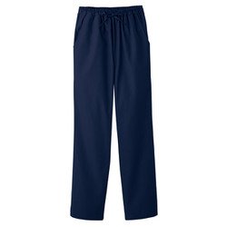 医療・介護 パンツ レディスストレートパンツ ダークネイビー L 6012SC-17-L