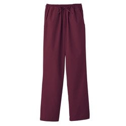 医療・介護 パンツ レディスストレートパンツ ワイン M 6012SC-16-M