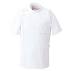 医療・介護 上衣 男子上衣 ホワイト LL 1010CR-1-LL
