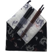 箸 23cm 箸袋 紺 塗ふところ箸セット 昇竜