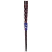 箸 20.5cm レッド 六角 楓