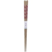 箸 20.5cm レッド 食洗機対応 モダンフラワー