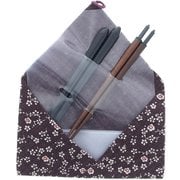 箸 23cm 箸袋 バイオレット 塗ふところ箸セット 小梅