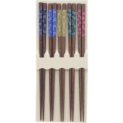 箸 客用箸 23cm 5膳組 格子絣