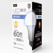 LED電球 60W相当 全方向 4万時間タイプ 昼光色 E26口金 10個セット HDLED60W6500K_10pcs