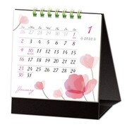 CAL-067 [限定 2022年 カレンダー 卓上1ヶ月 シンプルフラワー SS]
