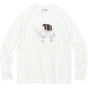 MHW ヤクロングスリーブＴ OE2848 100 White Mサイズ [アウトドア カットソー メンズ]
