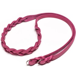 One-Piece Leather Strap Berry 110cm