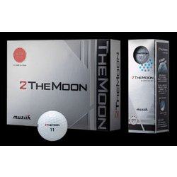 muziik ゴルフボール 2 THE MOON （ツーザームーン） 1ダース 12個入 高反発