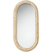 WEAVE MIRROR OVAL 003304
