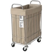 003269 BE [WIRE ARTS & PRO FOLDING LAUNDRY SQUARE BASKET with CASTER 28L SLIM ベージュ]