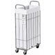 WIRE ARTS & PRO FOLDING LAUNDRY SQUARE BASKET with CASTER 40L / SLIM ホワイト 003307 WH