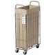 WIRE ARTS & PRO FOLDING LAUNDRY SQUARE BASKET with CASTER 40L / SLIM ベージュ 003307 BE