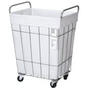 003073 WH [WIRE ARTS & PRO LAUNDRY SQUARE BASKET with CASTER 45L ホワイト]