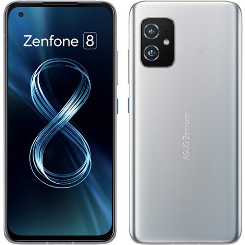 ZS590KS-SL256S16 [ZenFone 8（ゼンフォン エイト）/Android 11（ZenUI）/5.9インチ/メモリ16GB/ストレージ256GB/ホライゾンシルバー/SIMフリースマートフォン]