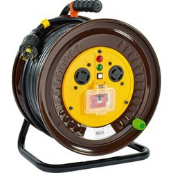 日動工業 ND-EC330L-20A [三相200Vロック（引掛）式コンセントドラム（屋内型）30m ブレーカ付]