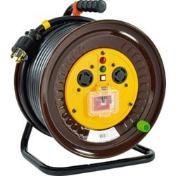 日動工業 ND-EC330FL-20A [三相200Vロック（引掛）式コンセントドラム（屋内型）30m 極太電線 ブレーカ付]