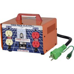 日動工業 M-EK20 [昇圧専用トランス 20A アース付・過負荷漏電遮断器付]