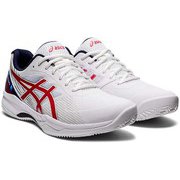 ゲルゲーム 8 CLAY/OC GEL-GAME 8 CLAY/OCLE 1041A291 110 White/Classic Red 24.5cm [テニスシューズ メンズ]