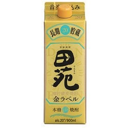 田苑 金ラベル 20度 900ml パック [麦焼酎]