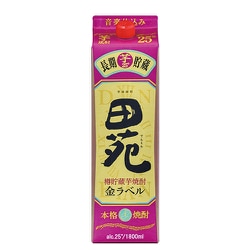 田苑 芋 金ラベル 25度 1800ml パック [芋焼酎]