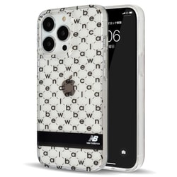 MD-74901-1 [iPhone 13 Pro用 ケース new balance TPUクリア モノグラム ブラック]