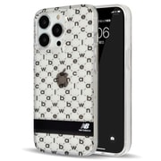 MD-74901-1 [iPhone 13 Pro用 ケース new balance TPUクリア モノグラム ブラック]