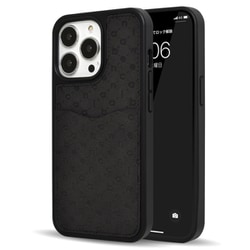MD-74904-1 [iPhone 13 Pro用 ケース new balance カード収納付き モノグラム ブラック]