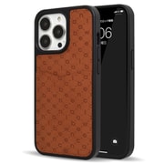 MD-74904-2 [iPhone 13 Pro用 ケース new balance カード収納付き モノグラム ブラウン]
