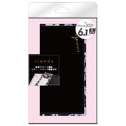 MD-74920-2 [iPhone 13 Pro用 ケース rienda スクエア Gentle Flower ブラック]
