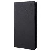 GBCSC-UR21BLK [iPhone＆Android対応 汎用スマホケース Rサイズ 天然皮革 シュランケンカーフ ブラック]